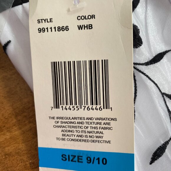 Modern Bride or Gala Glam | Elegant Black and White Ball Gown Sz 9/10  NWT - Picture 11 of 14
